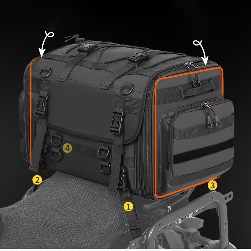 MH MOTO AQUA TURTLE TAIL BAG 60L
