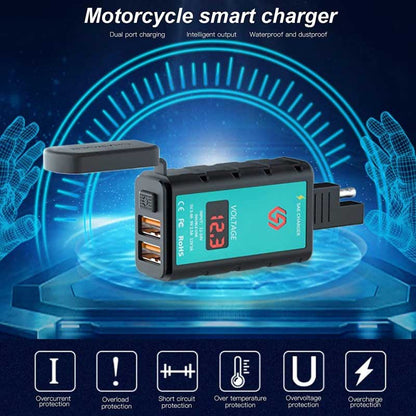 WUPP Q.03 Motorcycle USB charger with wiring harness