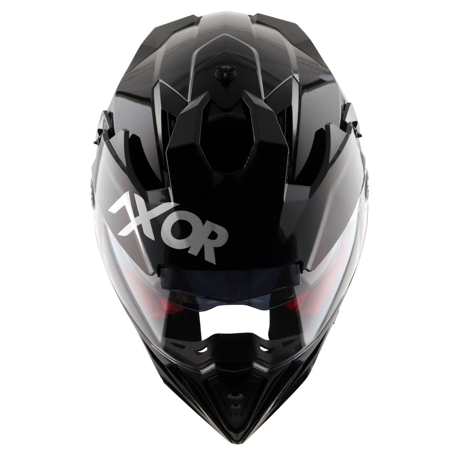 Axor X-Cross Dual Visor SC Plain Gloss Black Helmet