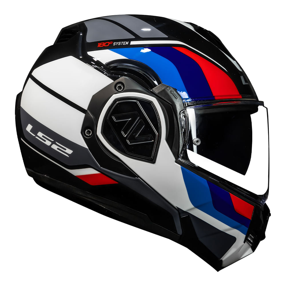 LS2 FF906 ADVANT SPORTS GLOSS BLACK BLUE RED HELMET- 06