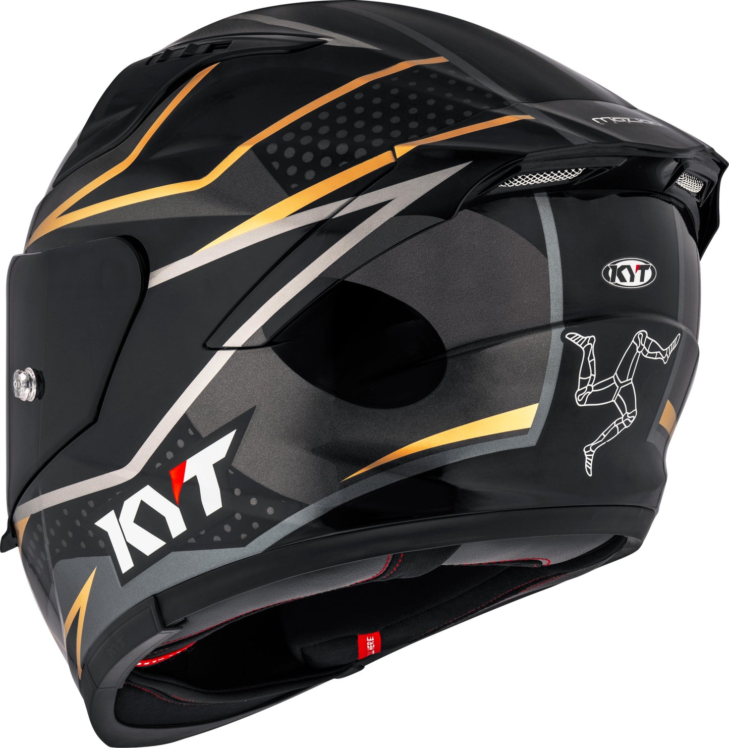 Kyt Striker SV Davo Replica Gloss Black Gold Helmet