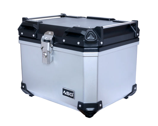 ASG SG-48 ABS MOTORCYCLE Top Box SILVER (47 Liters)