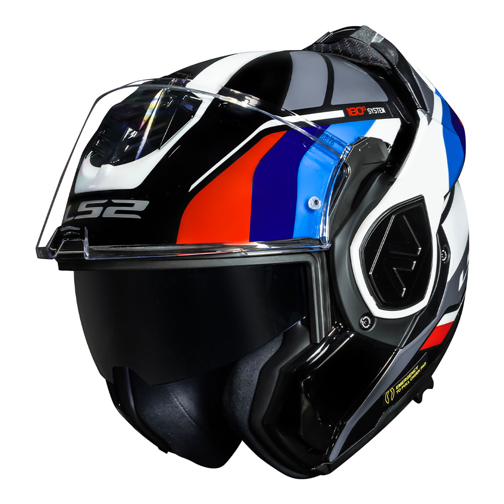 LS2 FF906 ADVANT SPORTS GLOSS BLACK BLUE RED HELMET- 06