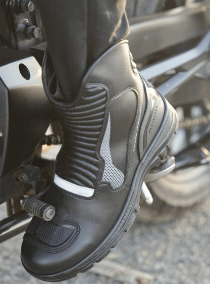 Solace Scout Motorcycle Boots (B.Grey) - AH Helmets